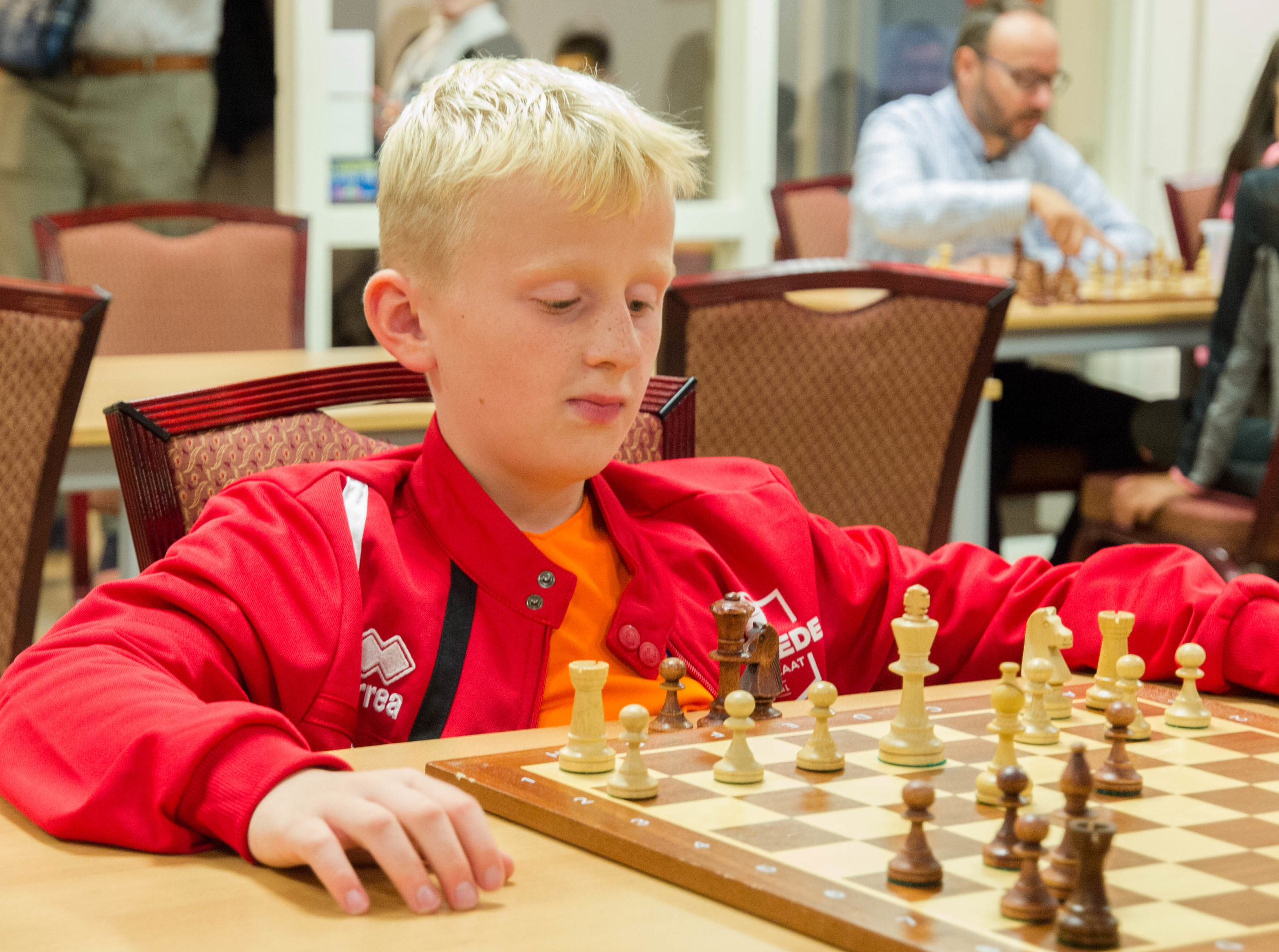 Ribas Kruidenier slaat toe bij de schaakjeugd