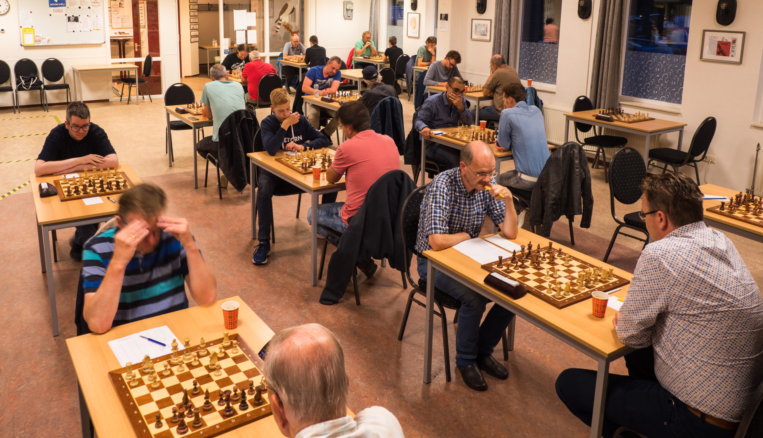 Interne schaakcompetitie weer gestart