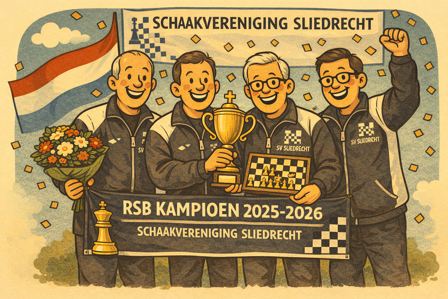 RSB-V1: Illuster Viertal (officieus) kampioen!